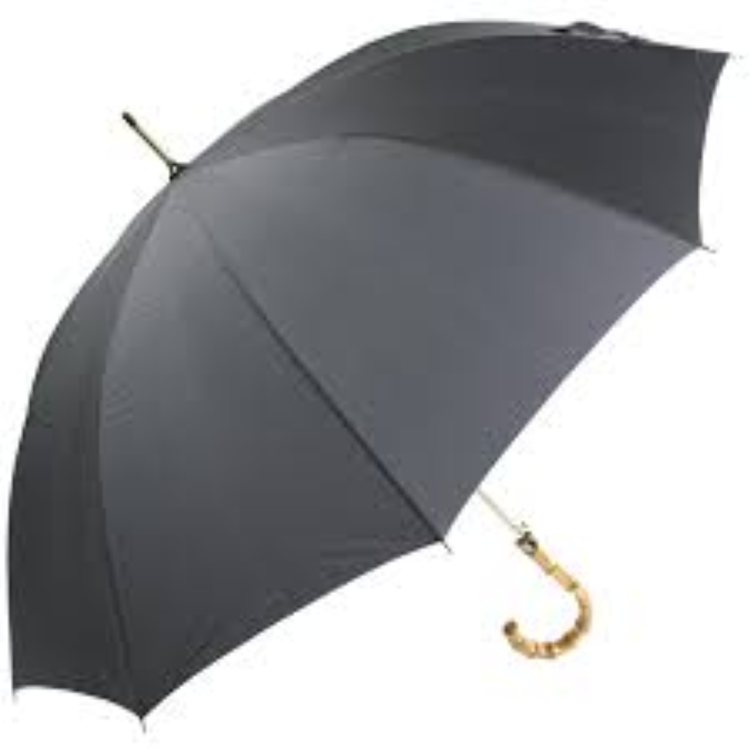 GENTS UMBRELLA W SLEEVE HANDLE 90CM CURVED